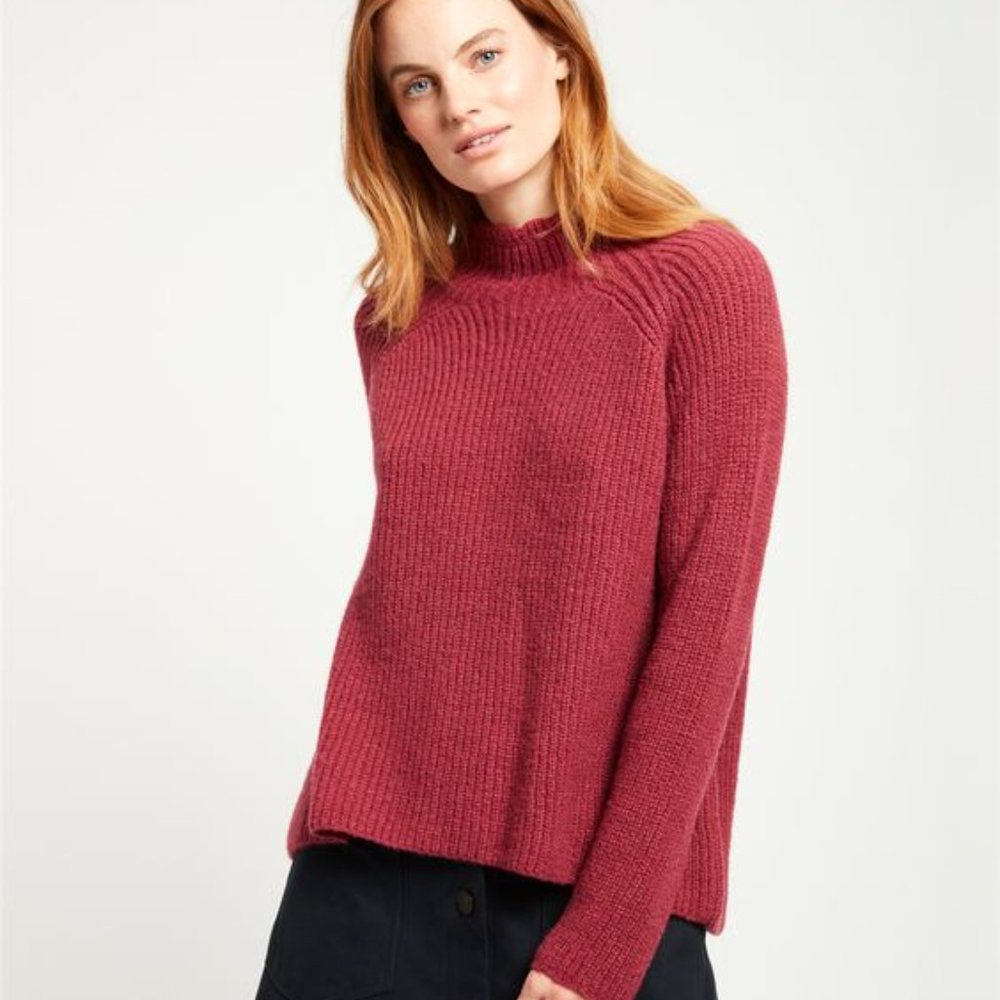 Steven Alan baby alpaca/mohair Oracle Sweater in raspberry/pink/magenta
